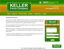 Tablet Screenshot of kellerfence.com